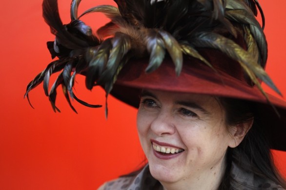 Belgian writer Amelie Nothomb poses duri