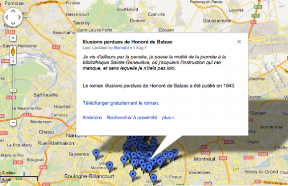 Parigi, alla scoperta di una città di scrittori con la mappa di Feedbooks