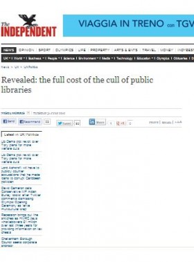 Le biblioteche inglesi in crisi salvate dai volontari